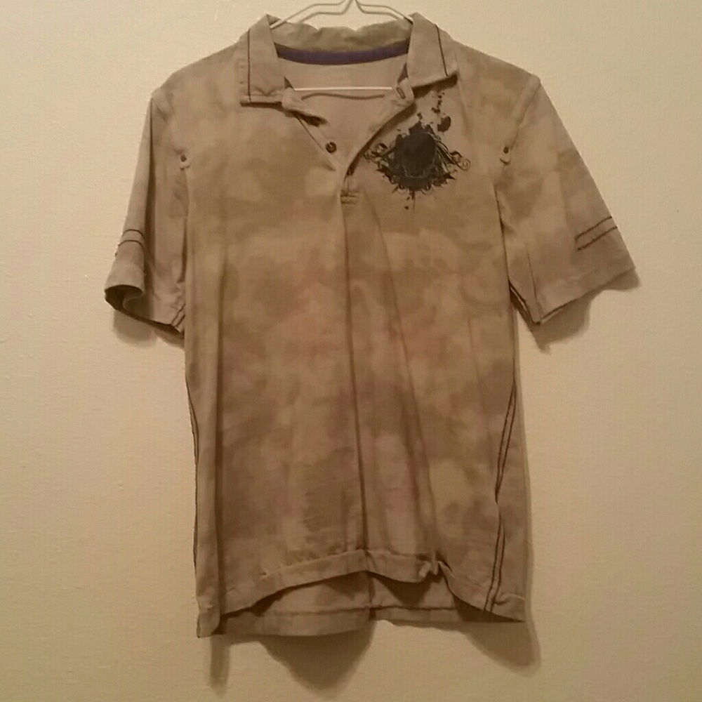 Canyon River youth Lg collared button t-shirt